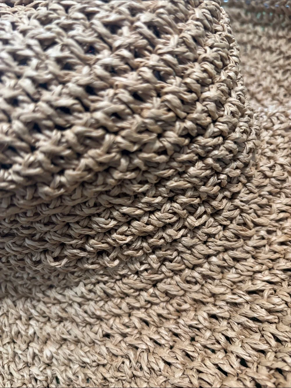 JustFab Braided Straw Sun Hat - Tan - Picture 4 of 6